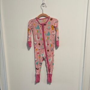 Little Sleepies Party Animals Bamboo Footie Sleeper